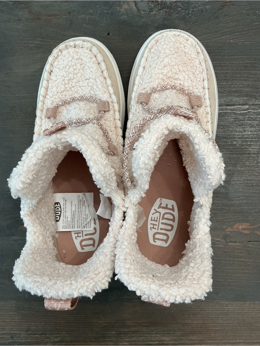 HEY DUDE Camden Suede Cozy Women’s Boots Tan Size 7 - Picture 3 of 10